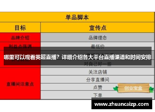 哪里可以观看英超直播？详细介绍各大平台直播渠道和时间安排